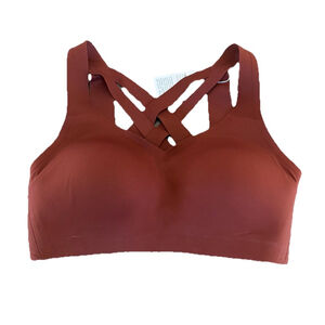 LULULEMON ENLITE WEAVE BRA DATE BROWN COLOR SIZE 32B NWT